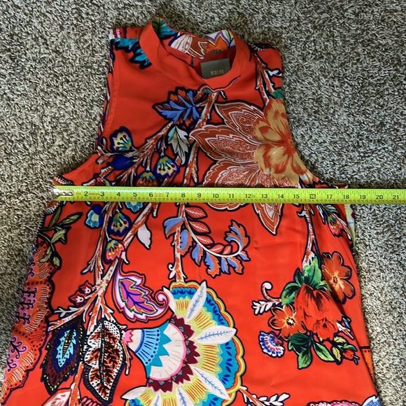 Anthropologie Larkhill Swing Dress by Maeve in orange floral size S - Picture 6 of 7